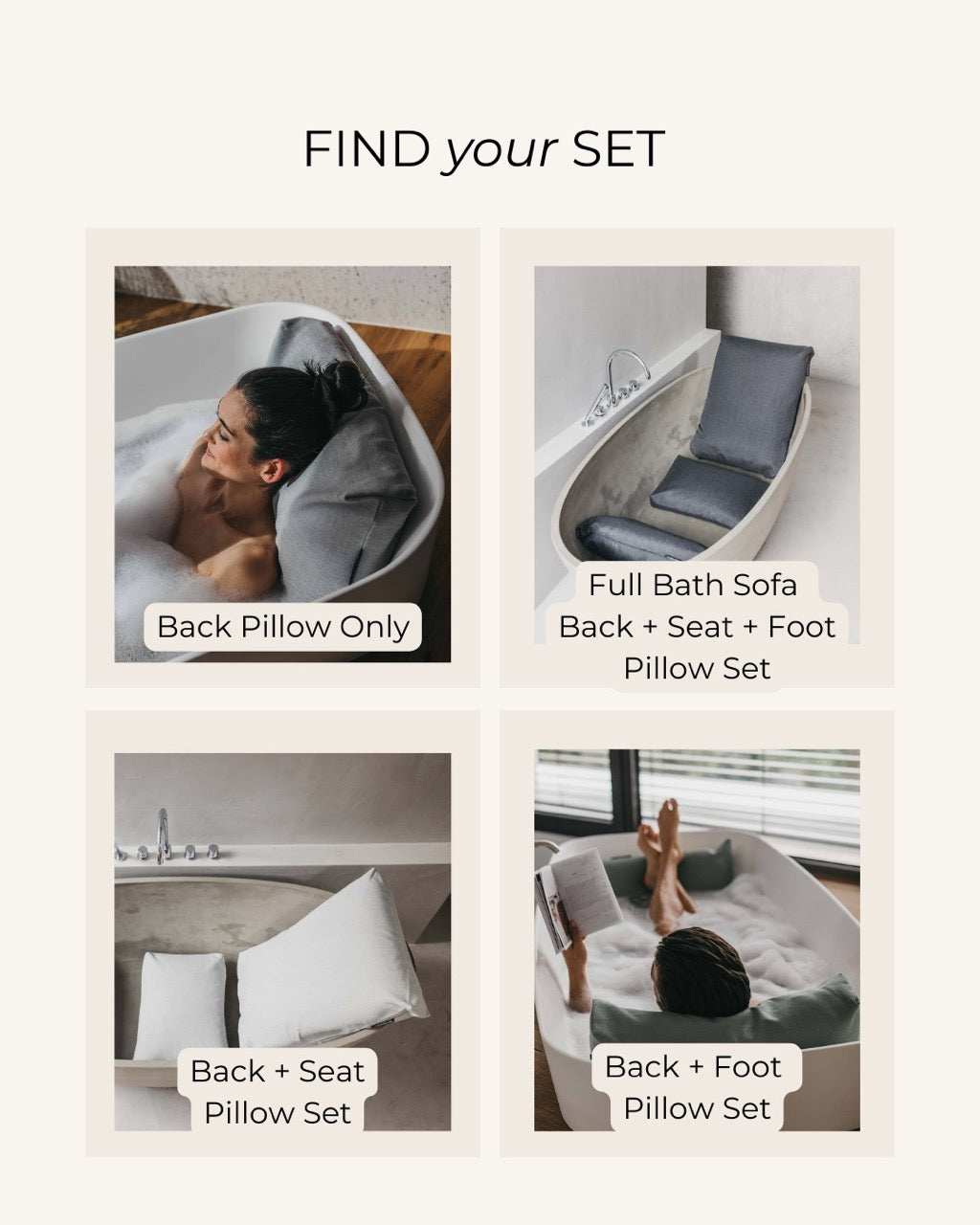 Coussin de baignoire BADESOFA