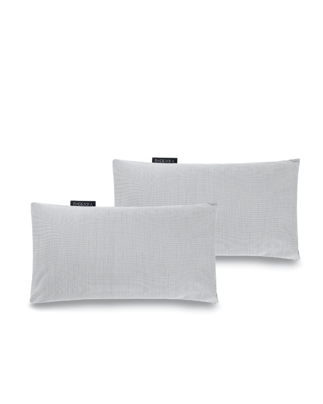 Zwei Poolsofa Relaxkissen in der Farbe Grau