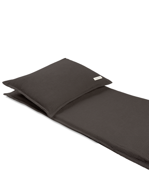 Detailaufnahme Saunasofa Set in Mocha