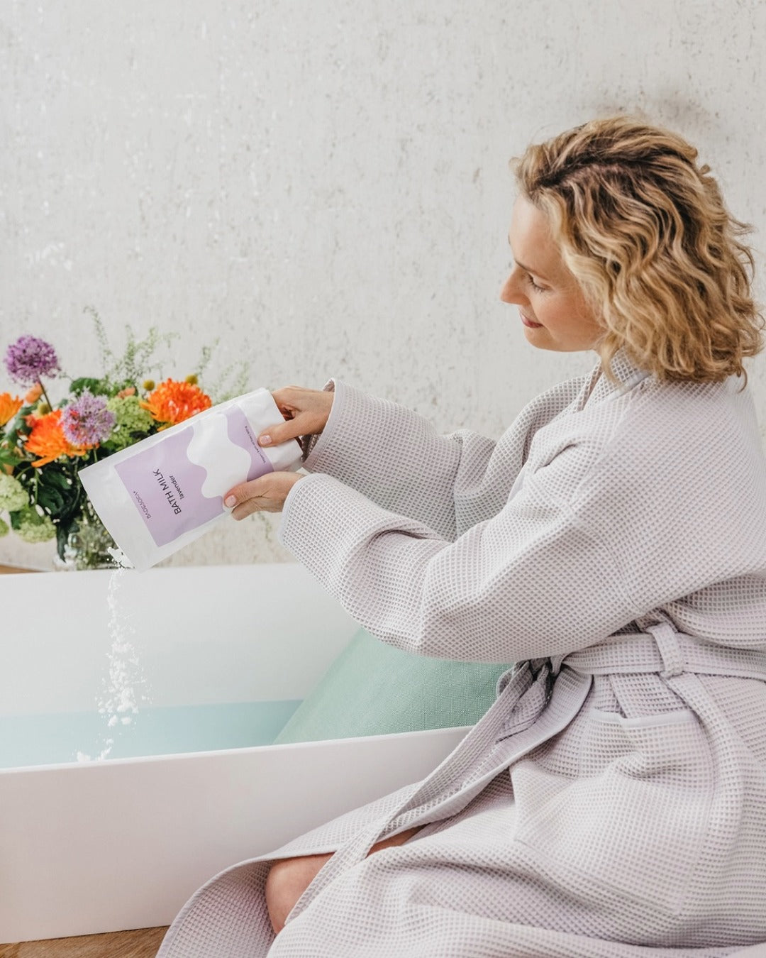 Set of 2 milk baths with organic argan oil