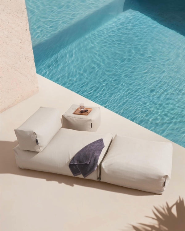  $ Poolsofa Single + Pouf Small